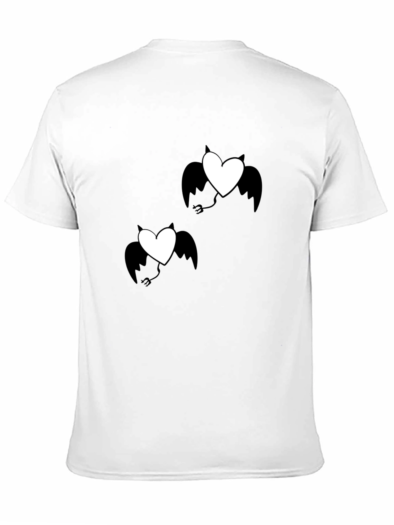 Devil Heart Graphic T-Shirt - Black