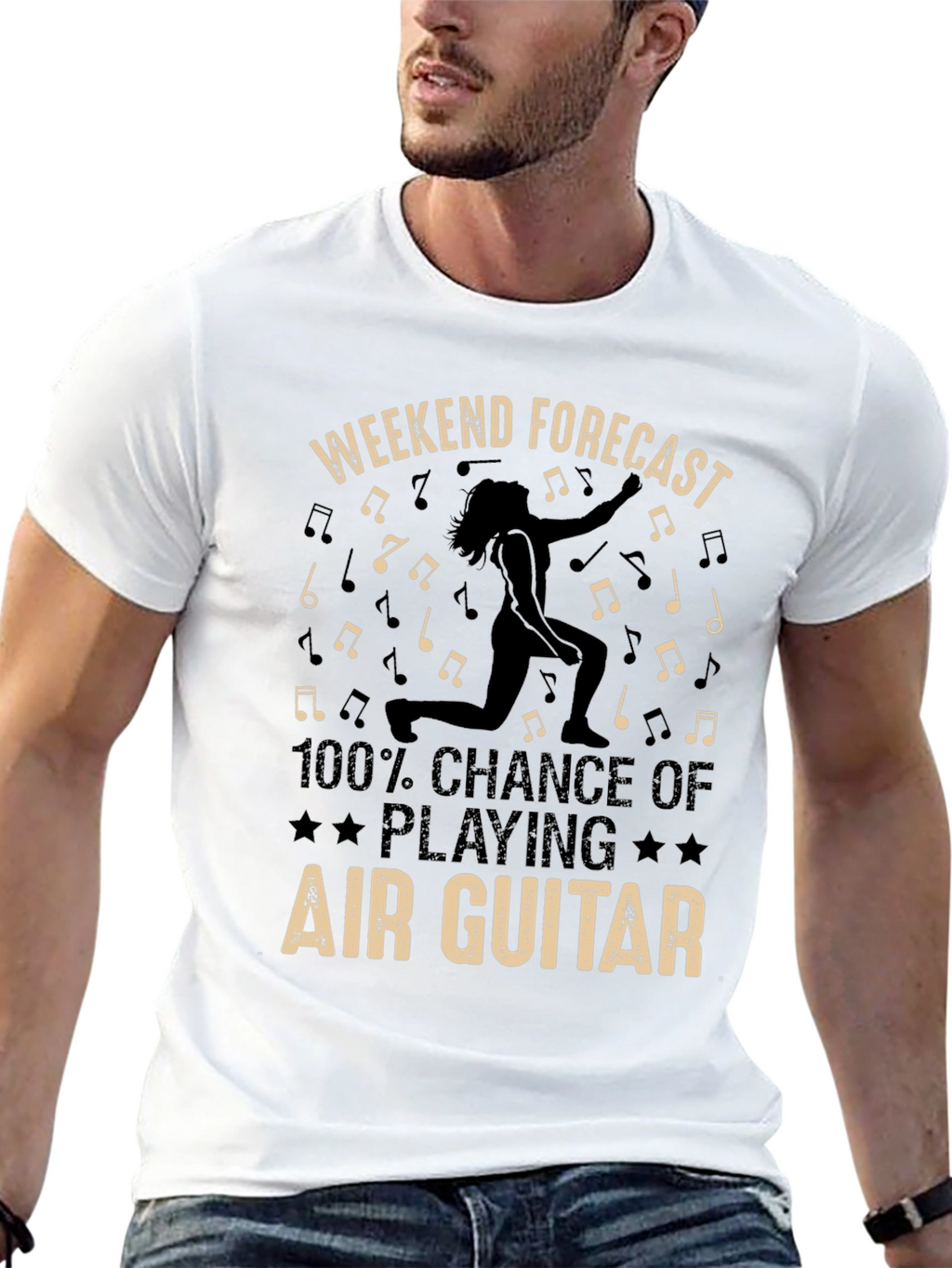 Air Guitar Weekend Forecast T-Shirt