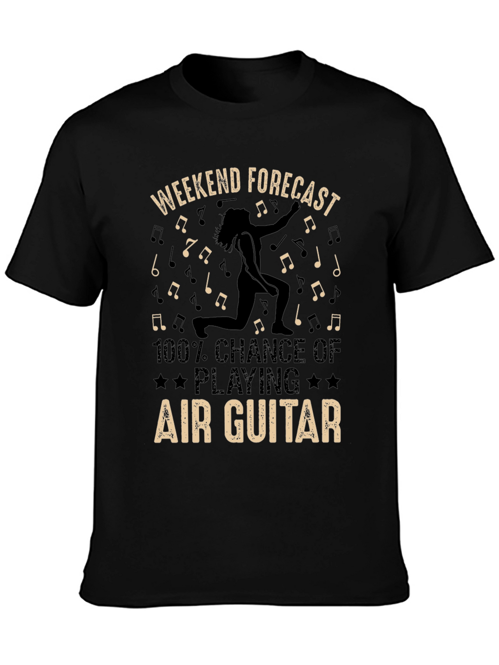 Air Guitar Weekend Forecast T-Shirt