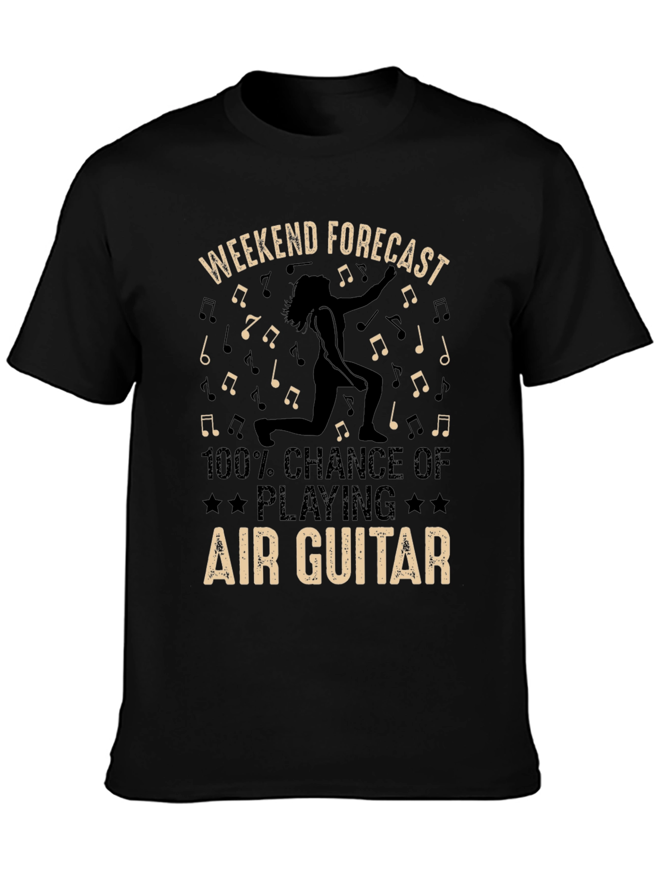 Air Guitar Weekend Forecast T-Shirt