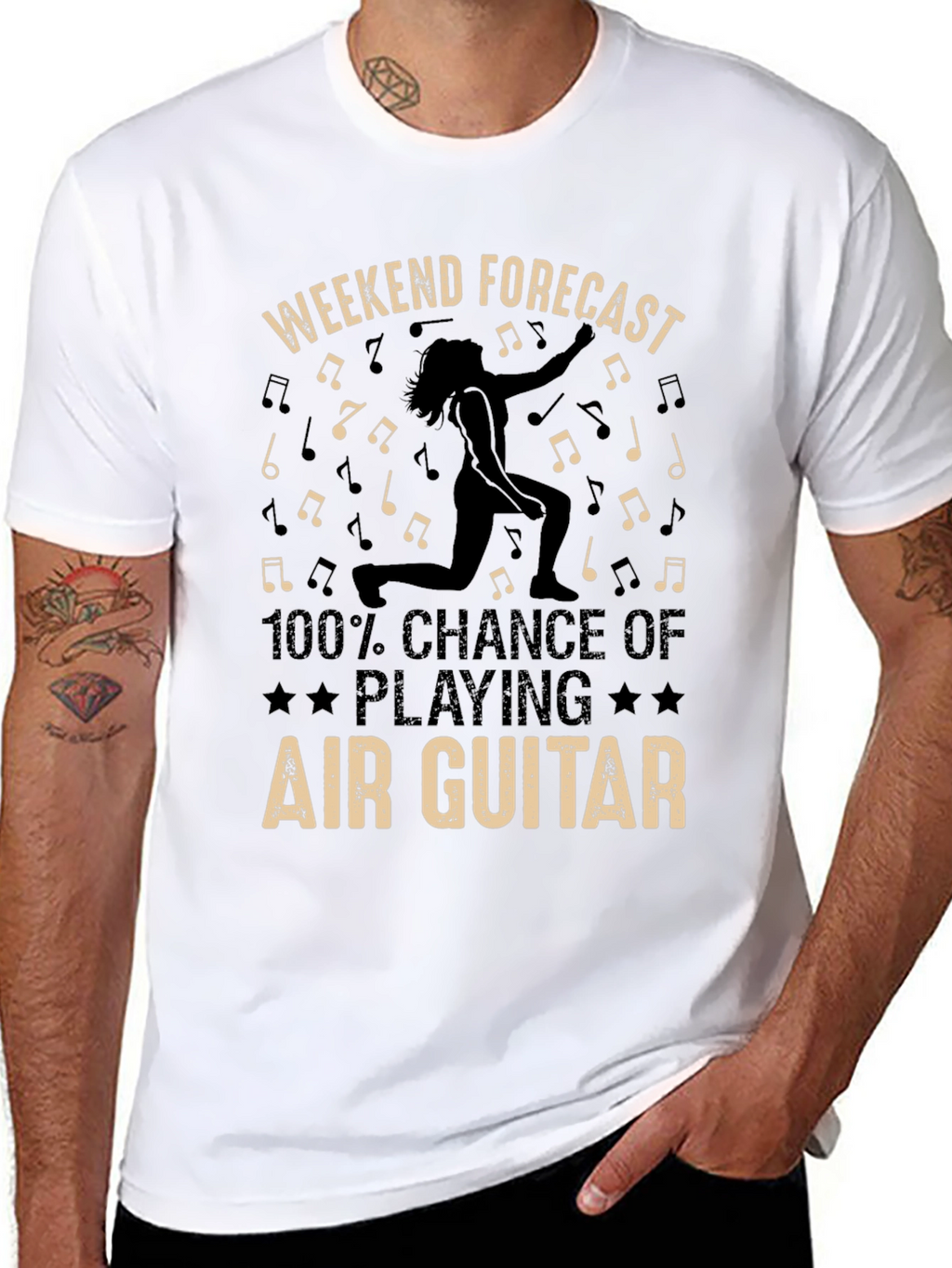 Air Guitar Weekend Forecast T-Shirt