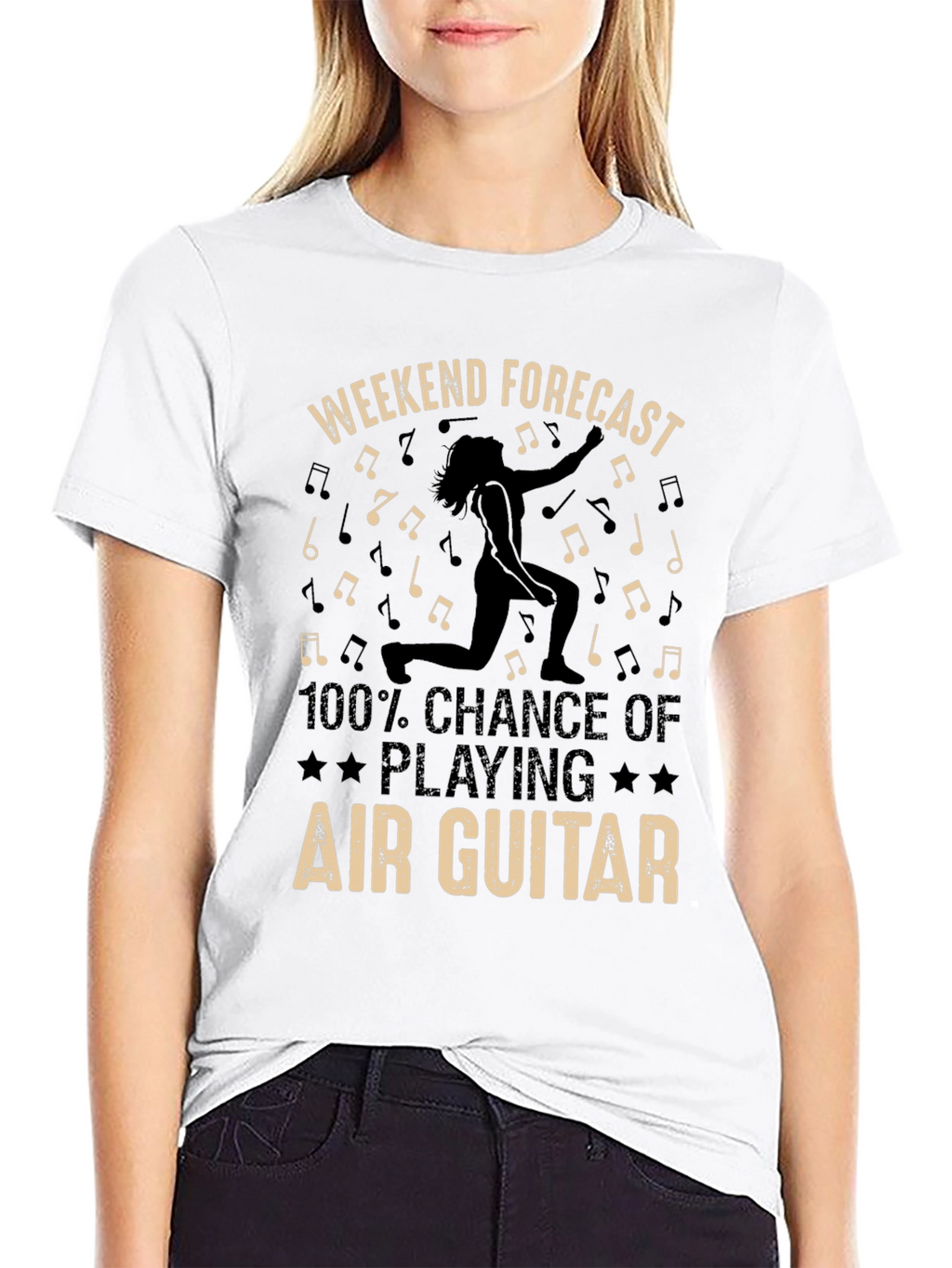 Air Guitar Weekend Forecast T-Shirt