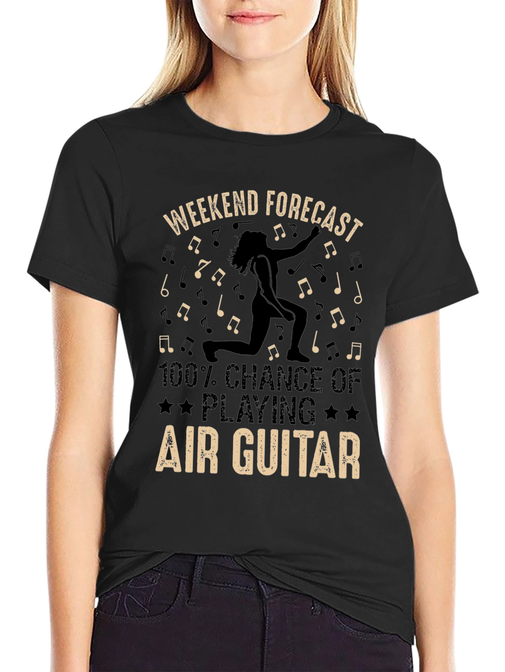 Air Guitar Weekend Forecast T-Shirt