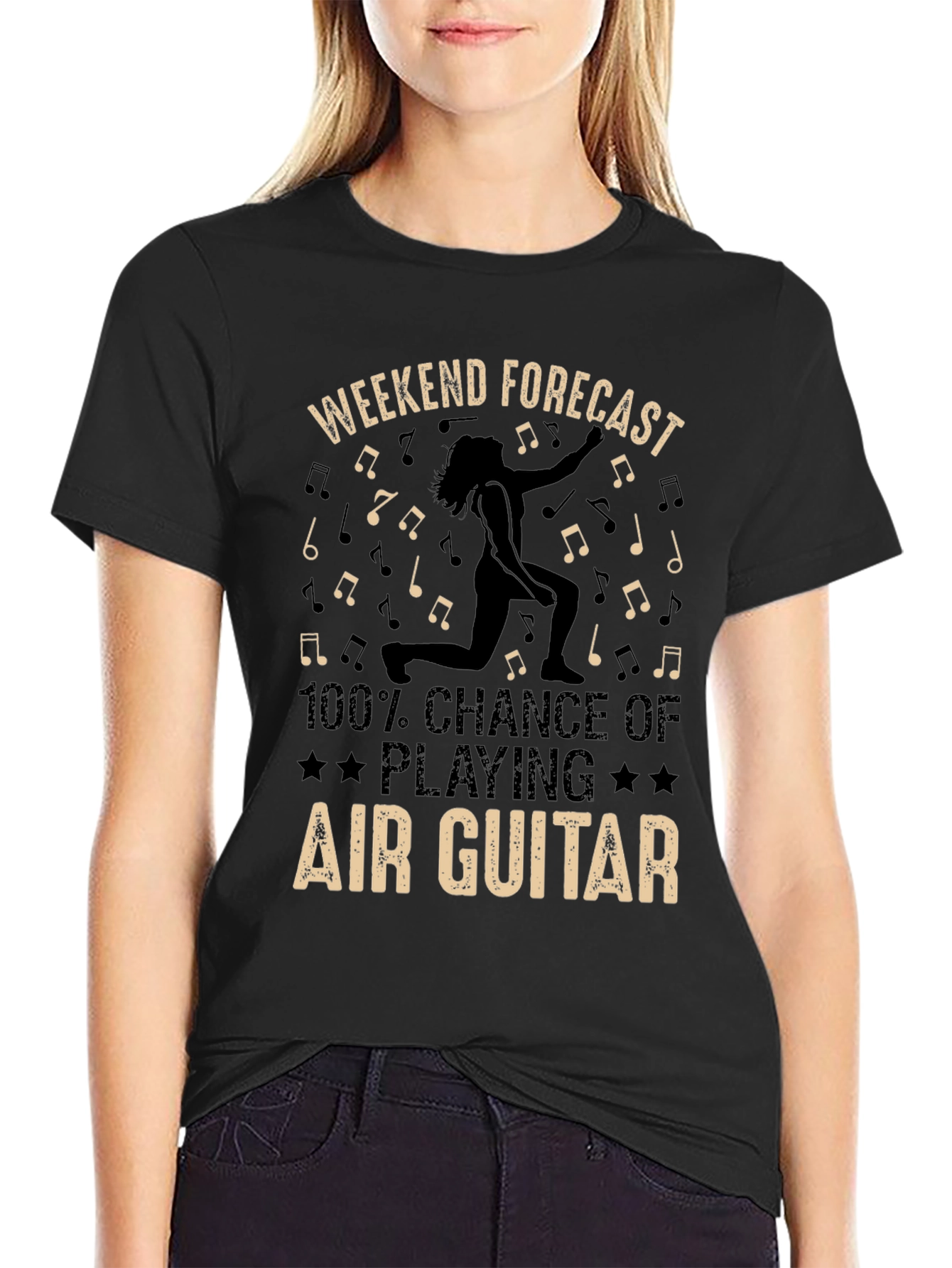Air Guitar Weekend Forecast T-Shirt