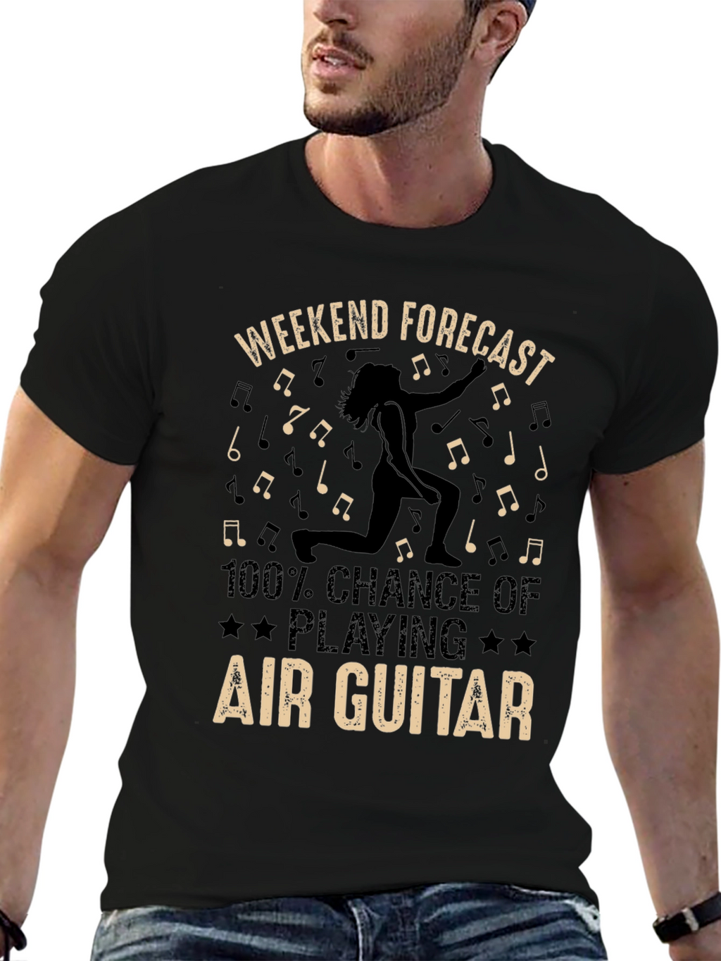 Air Guitar Weekend Forecast T-Shirt