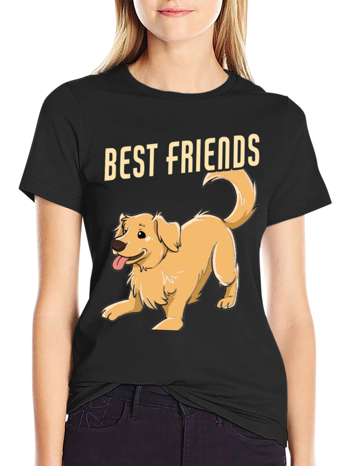 Best Friends Golden Retriever Dog T-Shirt