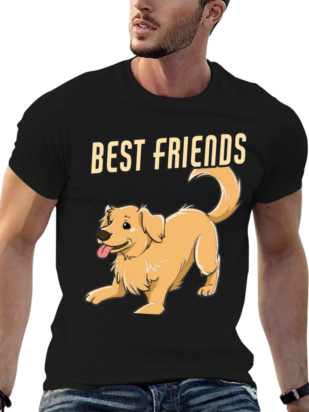 Best Friends Golden Retriever Dog T-Shirt