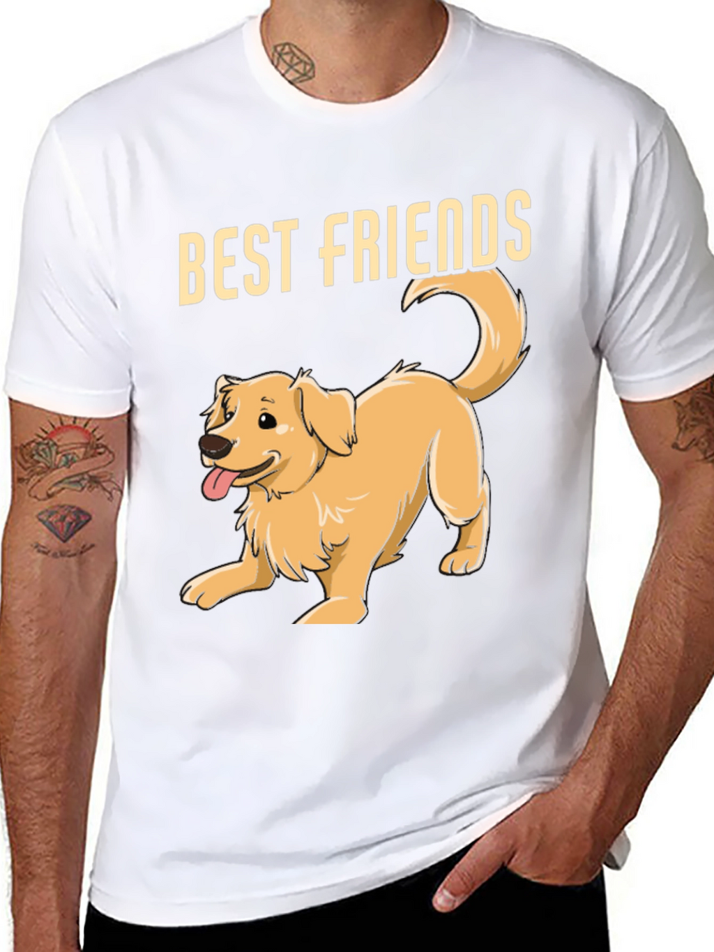 Best Friends Golden Retriever Dog T-Shirt