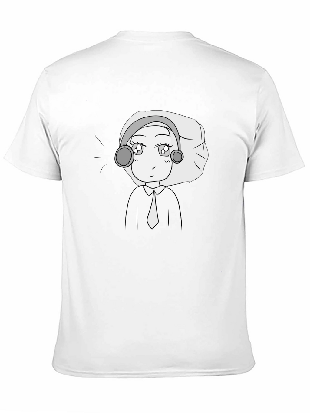Anime Girl Black T-Shirt