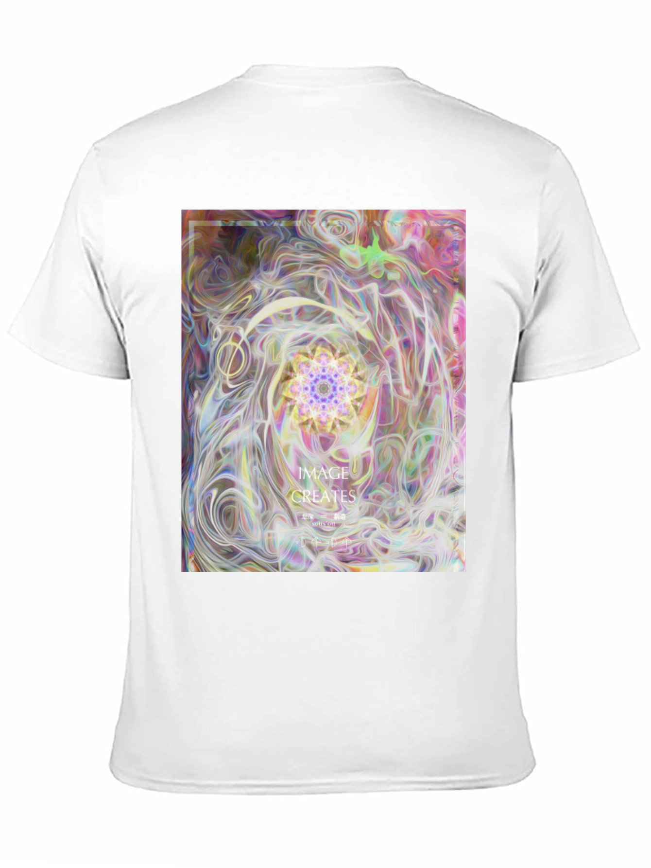 Abstract Art Graphic Tee - Black