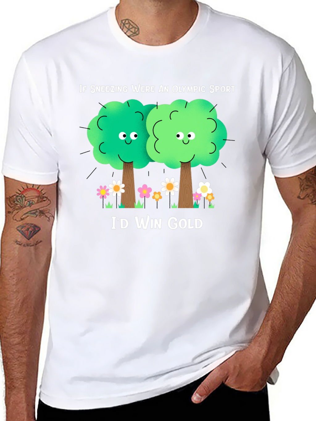 Funny Allergy Season T-Shirt: If Sneezing Olympic Sport