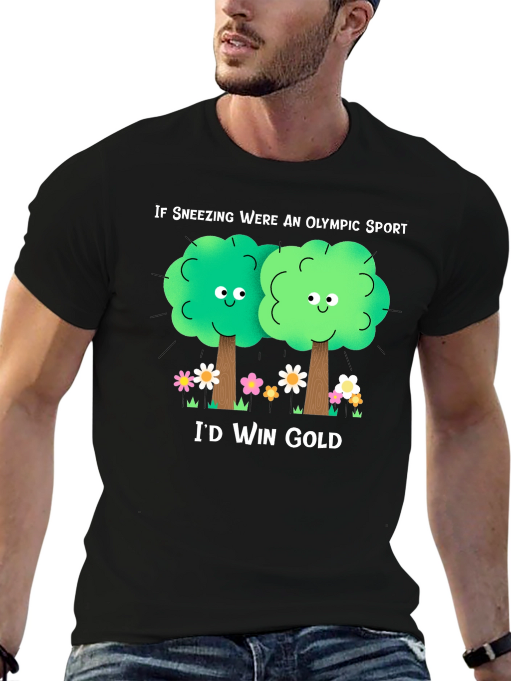 Funny Allergy Season T-Shirt: If Sneezing Olympic Sport
