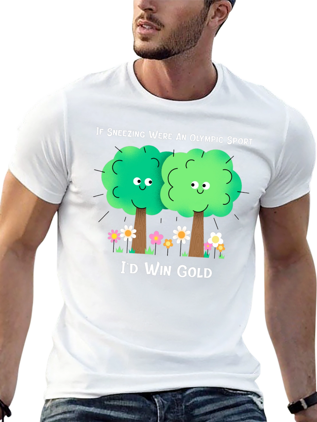 Funny Allergy Season T-Shirt: If Sneezing Olympic Sport