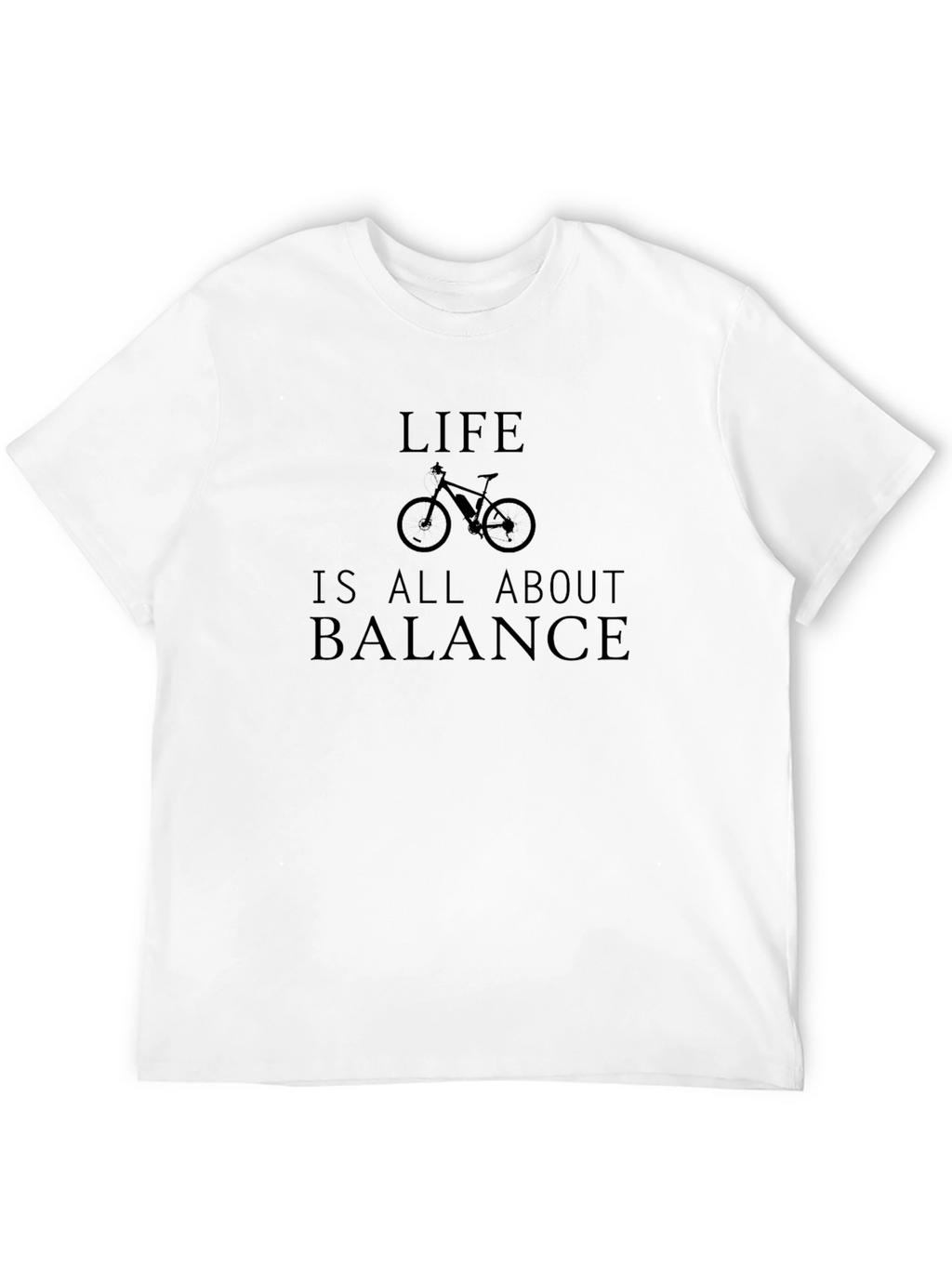 Life Balance Bike Graphic T-Shirt - Black