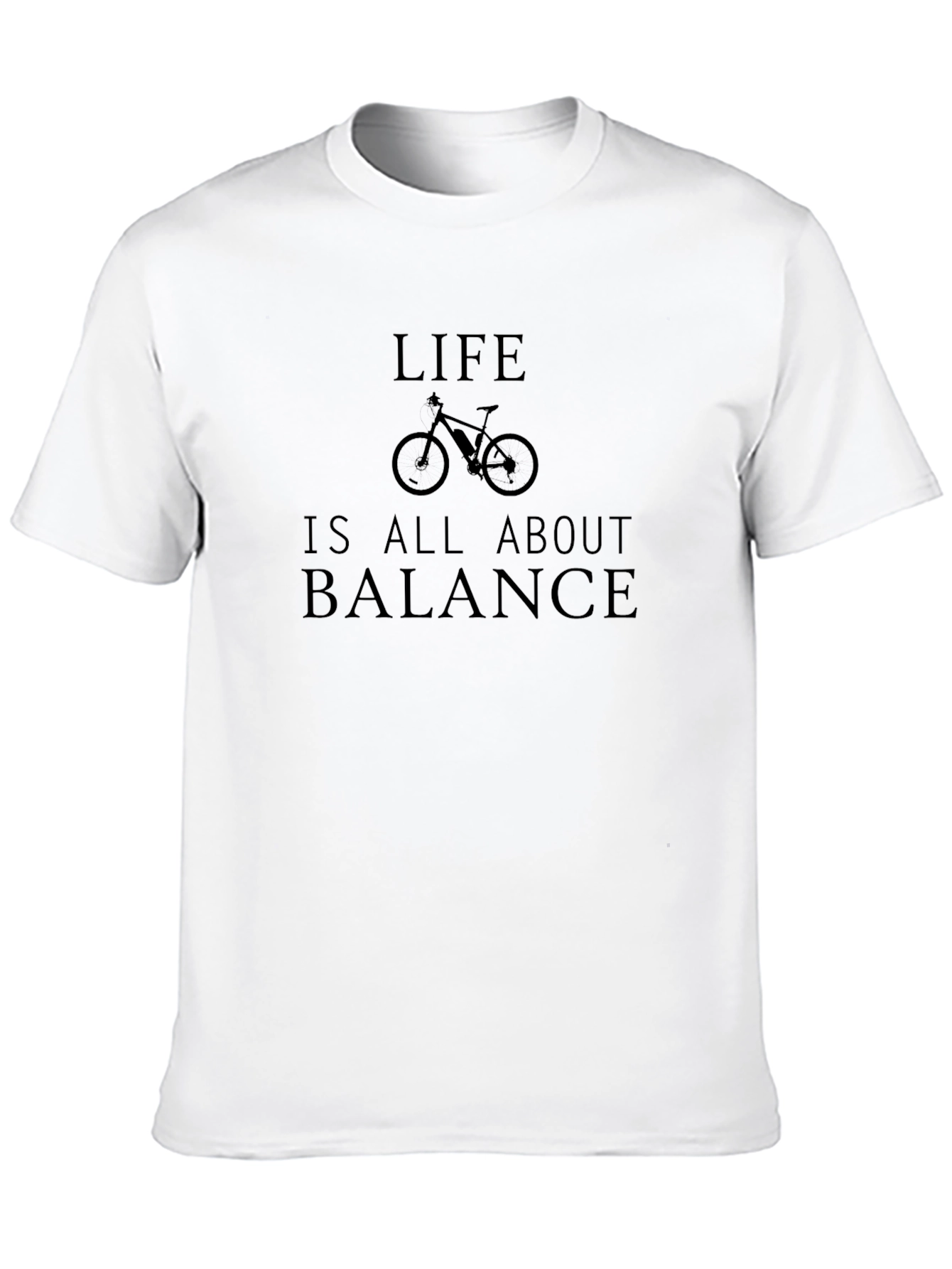 Life Balance Bike Graphic T-Shirt - Black