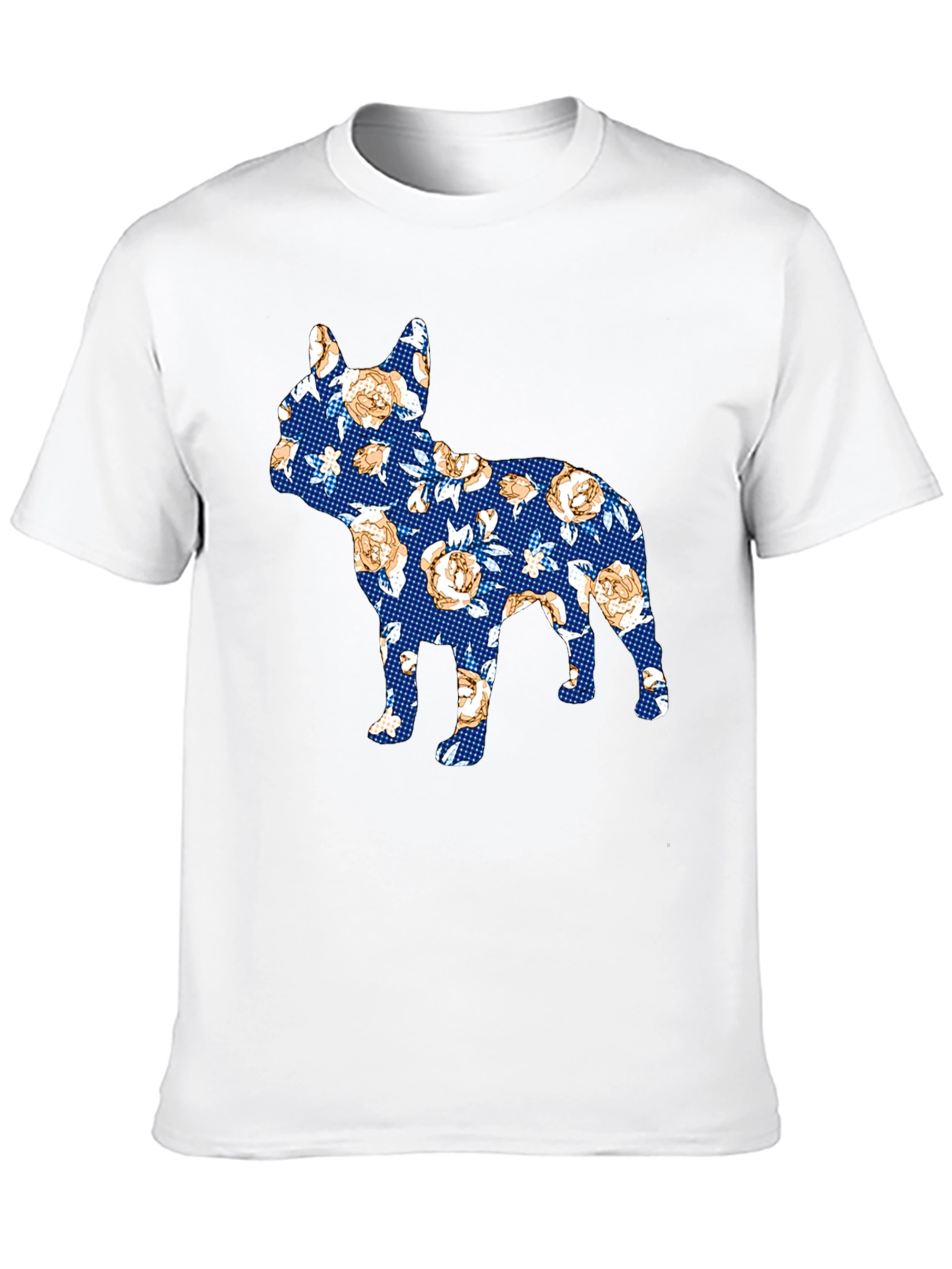 Floral Dog Print T-Shirt