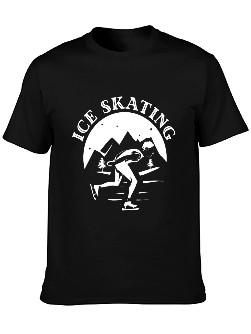 Ice Skating Graphic Tee - Cool Winter Design