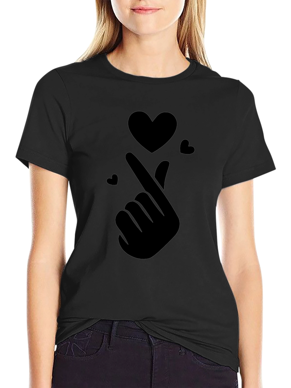 Finger Heart T-Shirt - Express Your Love!