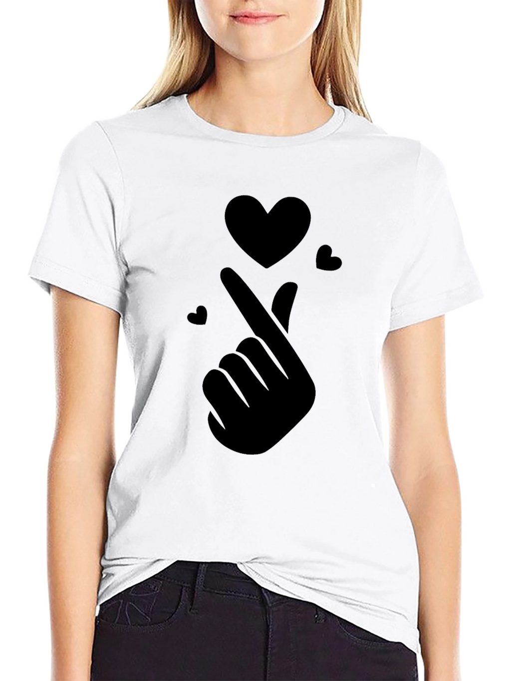Finger Heart T-Shirt - Express Your Love!