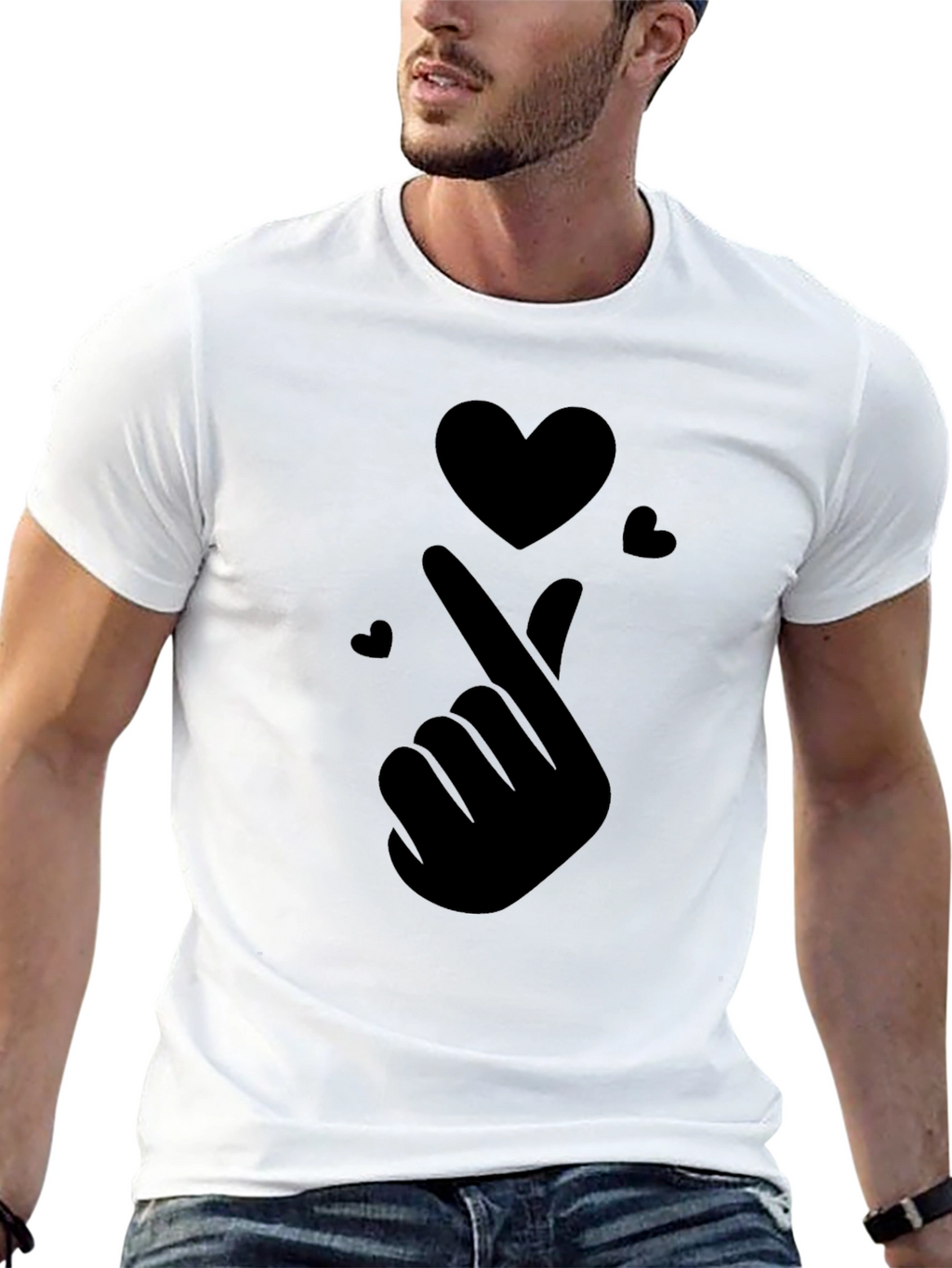 Finger Heart T-Shirt - Express Your Love!