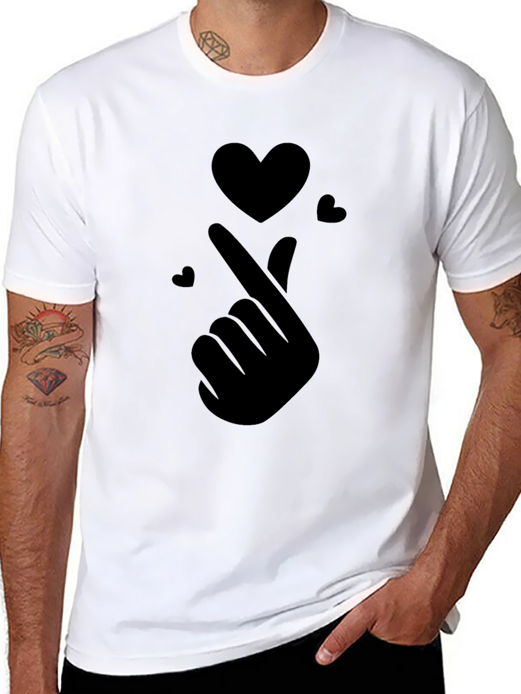 Finger Heart T-Shirt - Express Your Love!