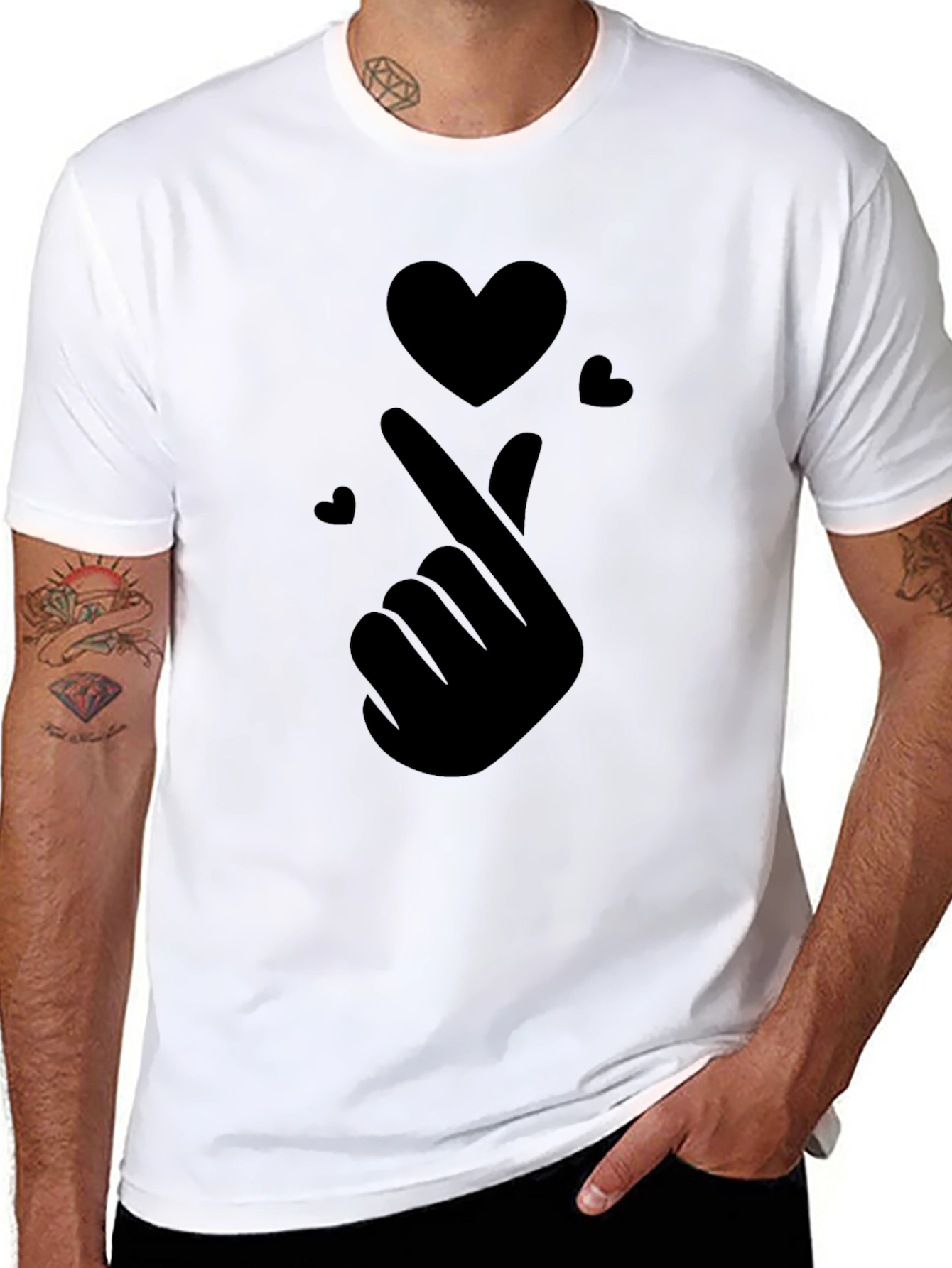 Finger Heart T-Shirt - Express Your Love!
