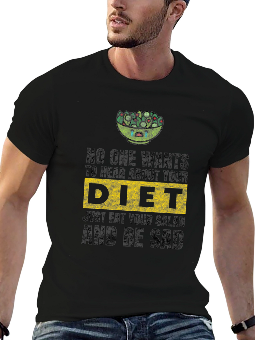 Sad Salad Diet Tee - Funny Vegan Shirt