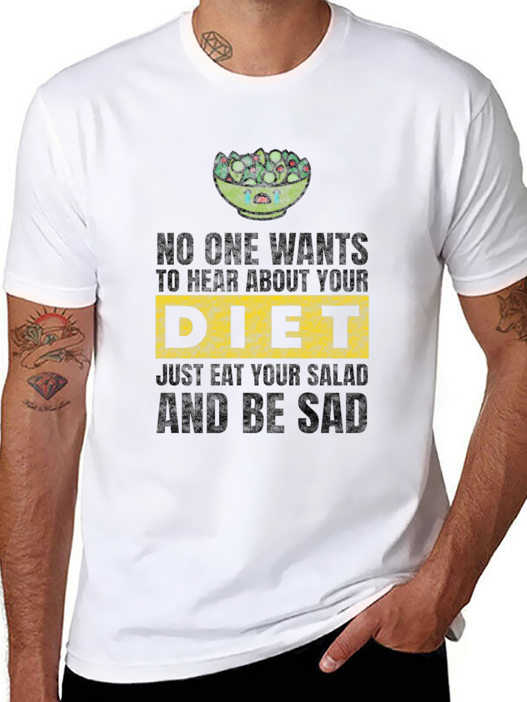 Sad Salad Diet Tee - Funny Vegan Shirt