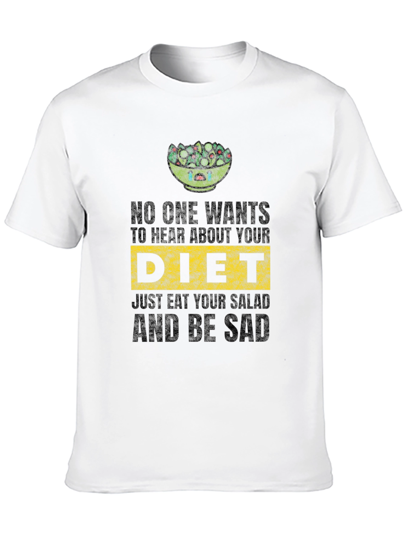 Sad Salad Diet Tee - Funny Vegan Shirt