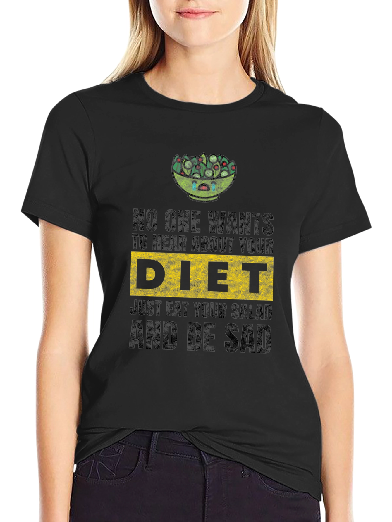 Sad Salad Diet Tee - Funny Vegan Shirt