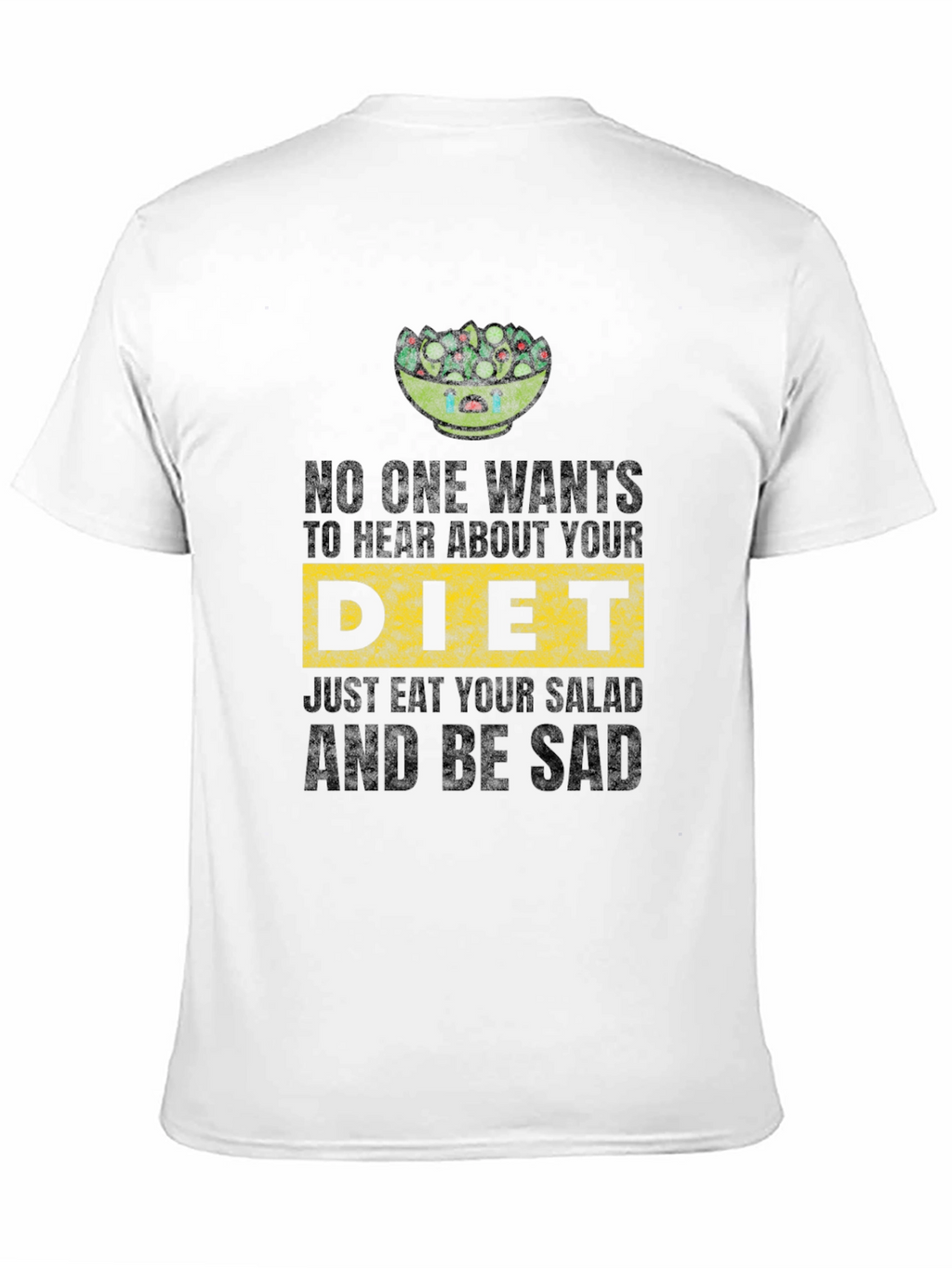 Sad Salad Diet Tee - Funny Vegan Shirt