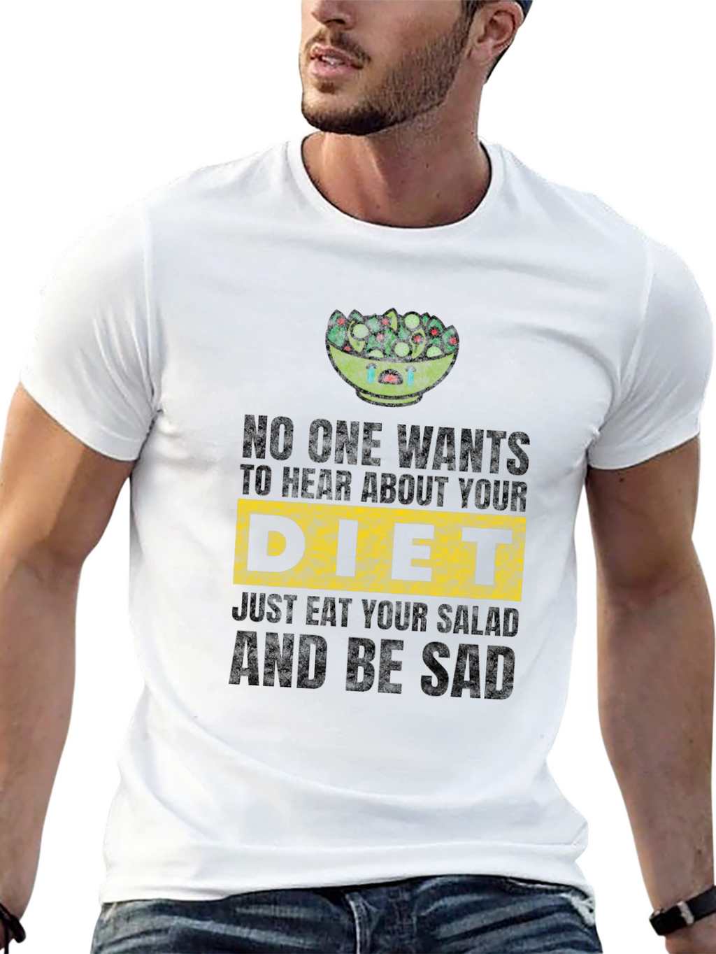 Sad Salad Diet Tee - Funny Vegan Shirt