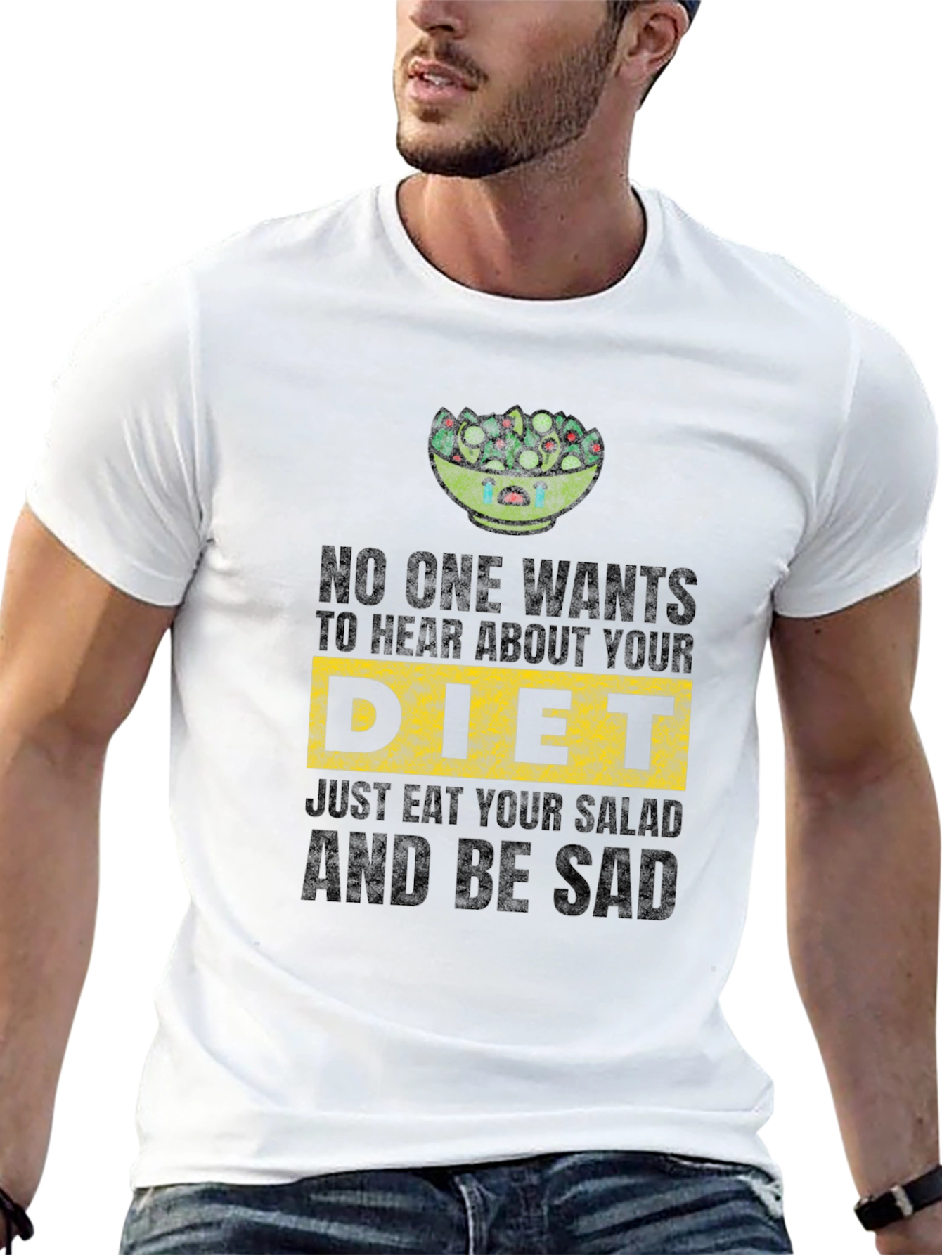Sad Salad Diet Tee - Funny Vegan Shirt