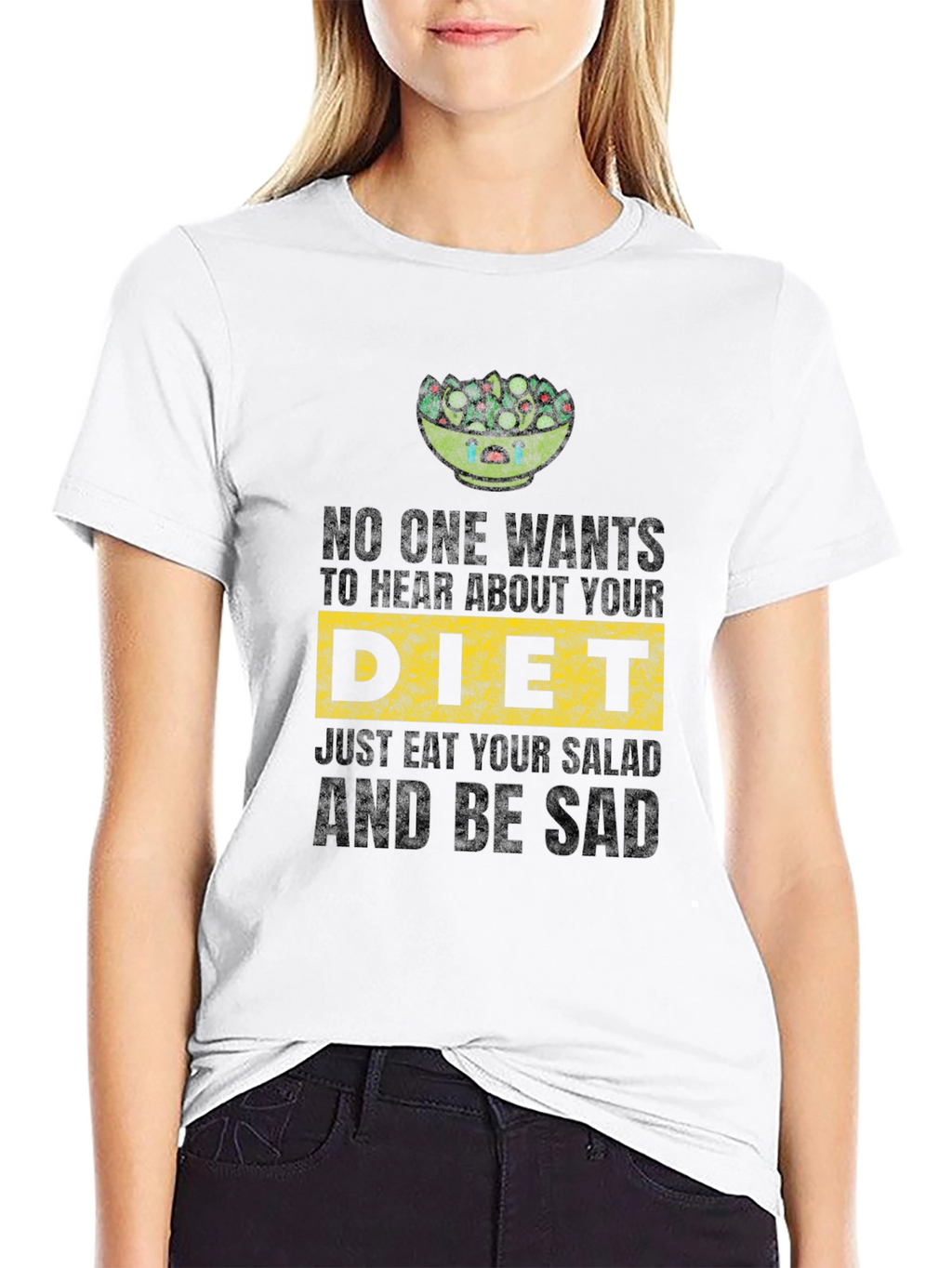 Sad Salad Diet Tee - Funny Vegan Shirt