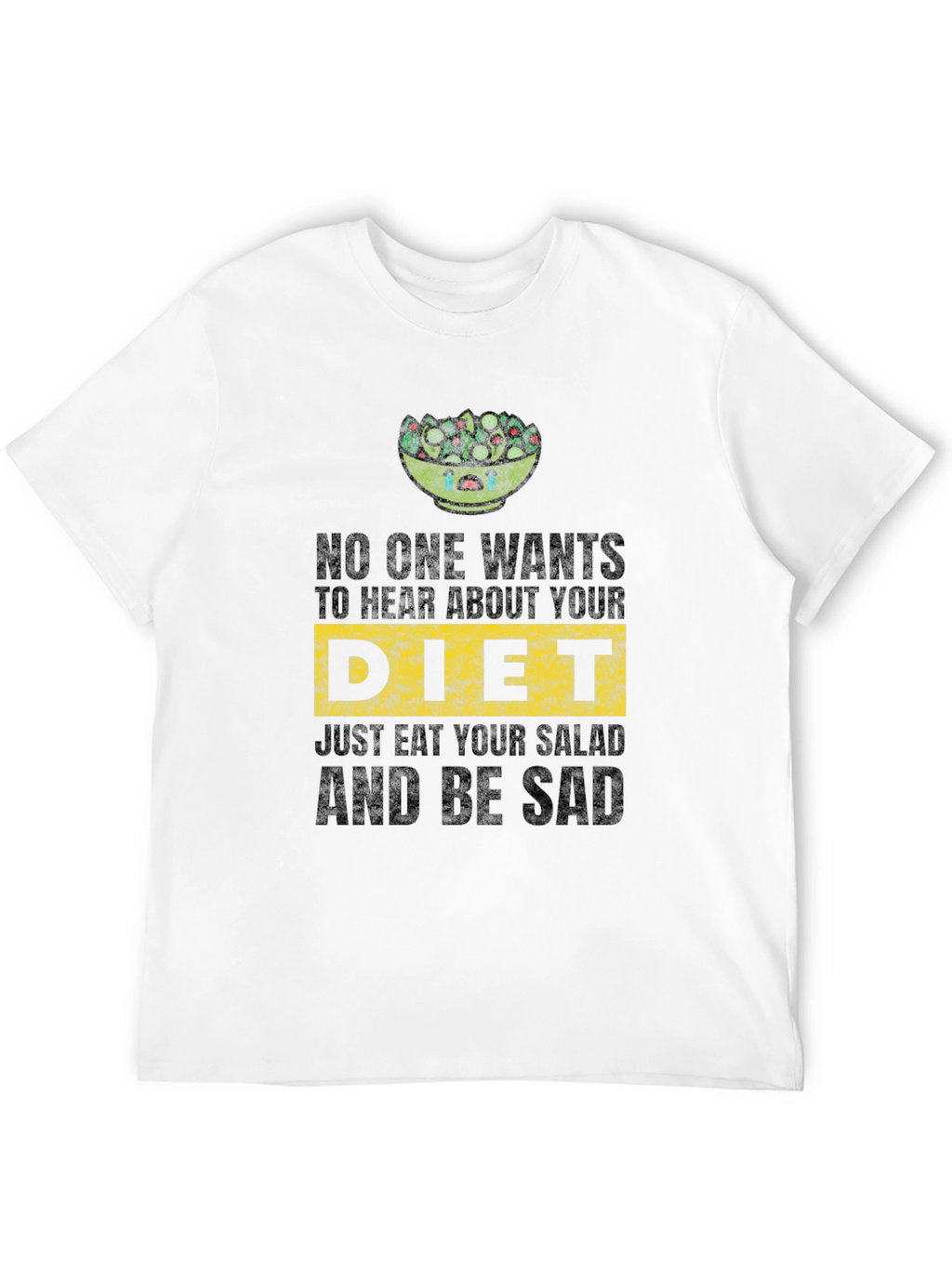 Sad Salad Diet Tee - Funny Vegan Shirt