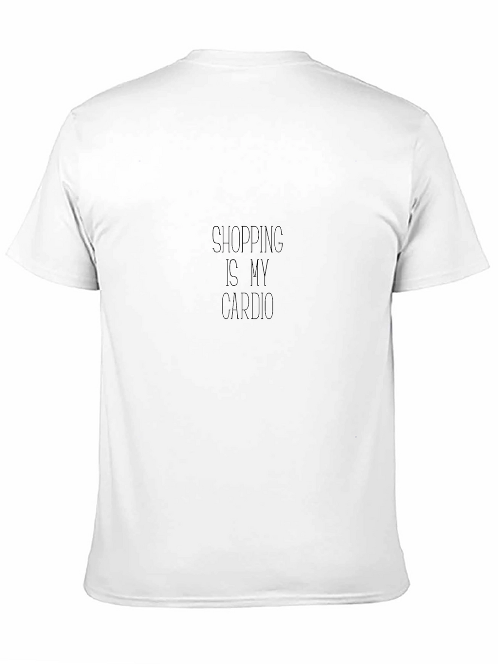 Shopping is My Cardio Black T-Shirt
