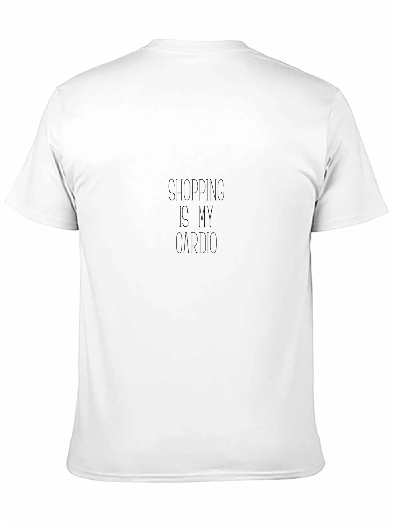 Shopping is My Cardio Black T-Shirt