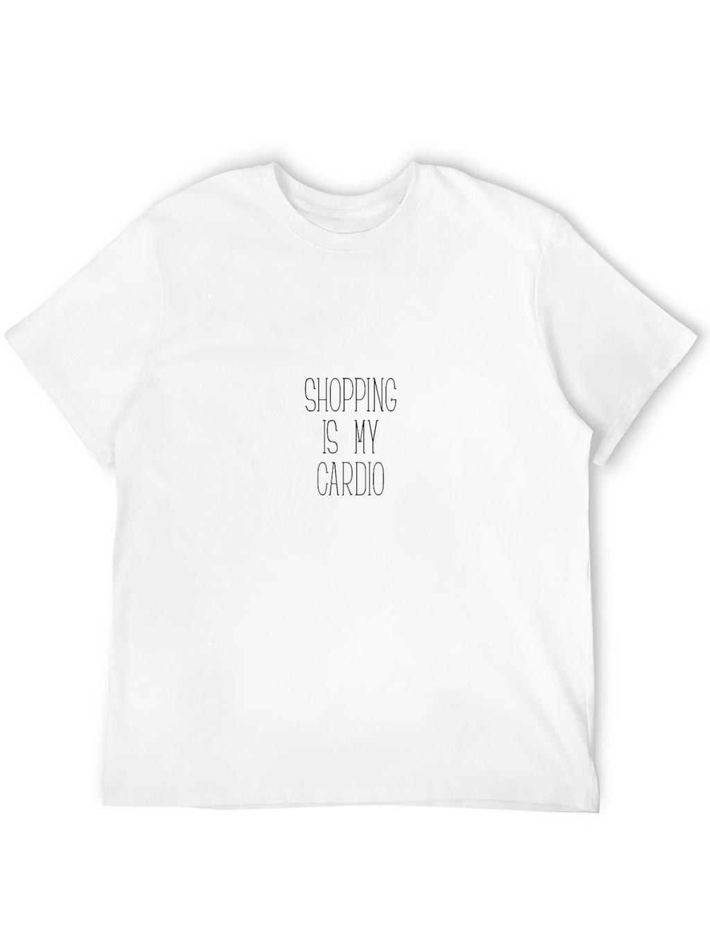 Shopping is My Cardio Black T-Shirt