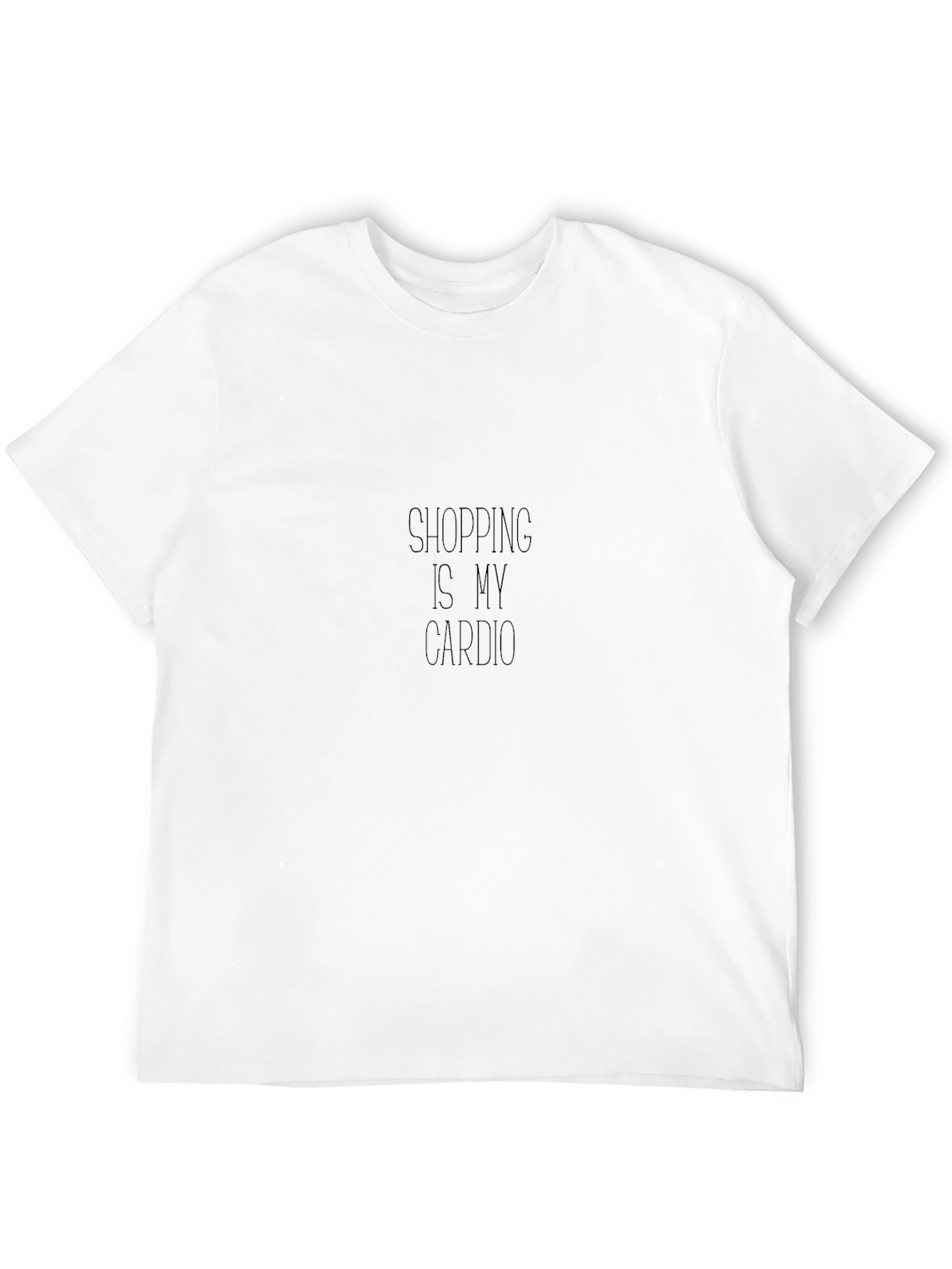 Shopping is My Cardio Black T-Shirt
