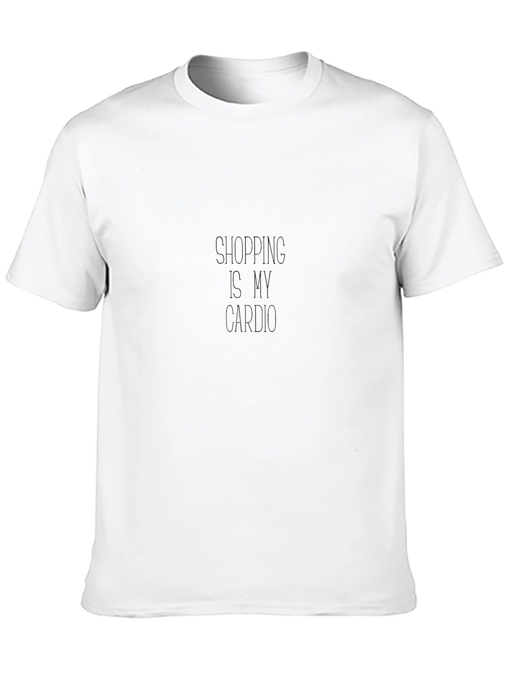 Shopping is My Cardio Black T-Shirt