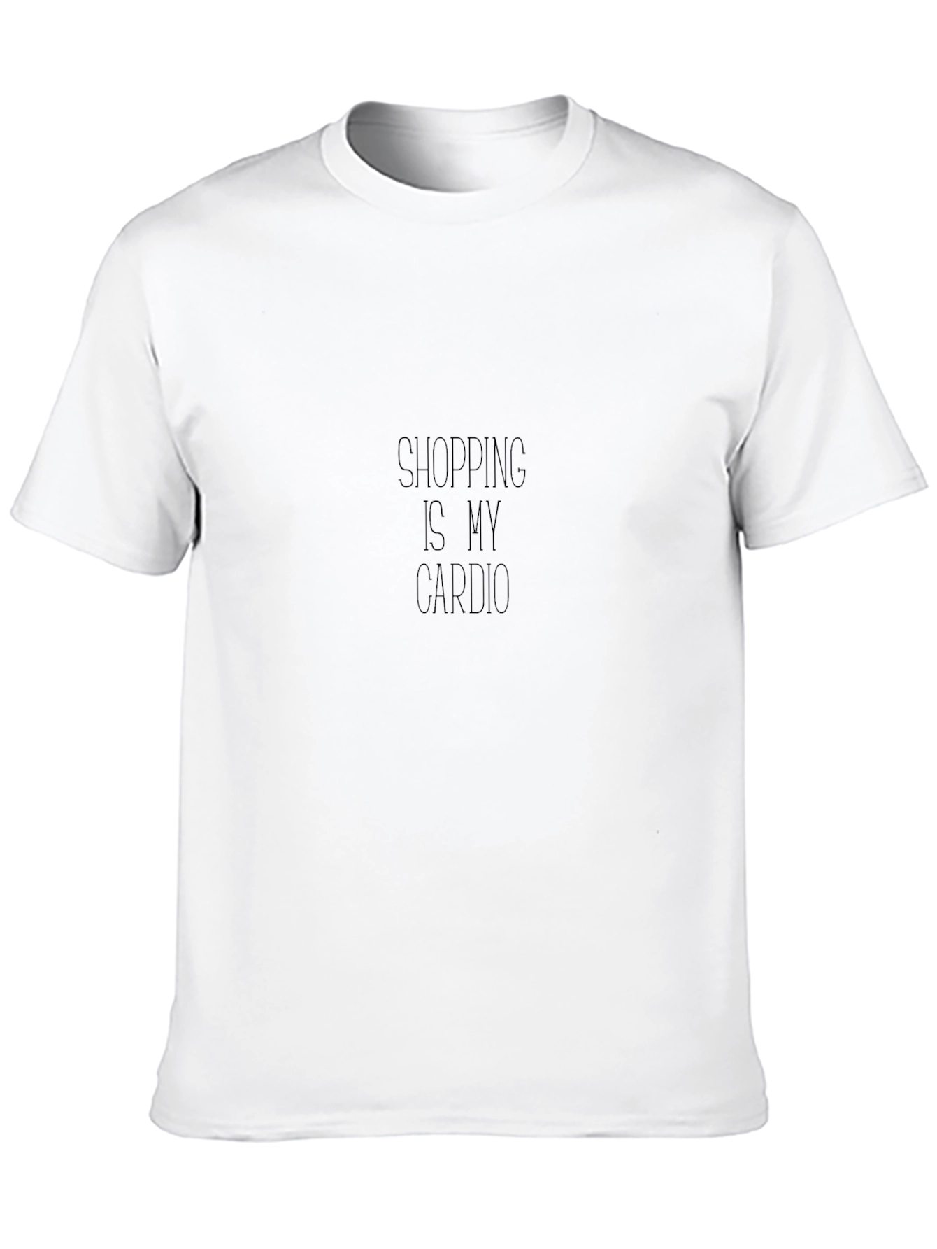 Shopping is My Cardio Black T-Shirt