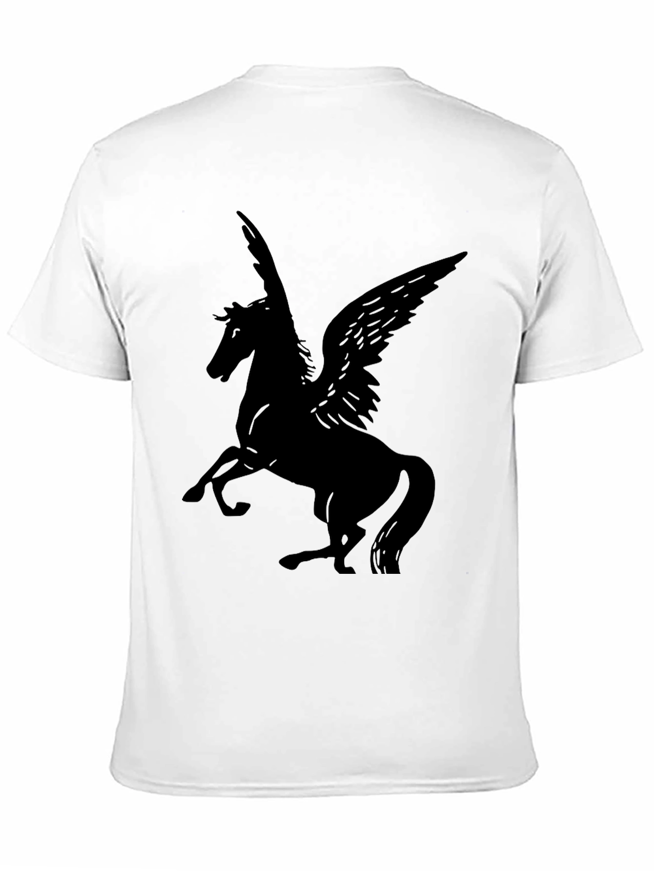 Mens Black Pegasus Graphic Tee