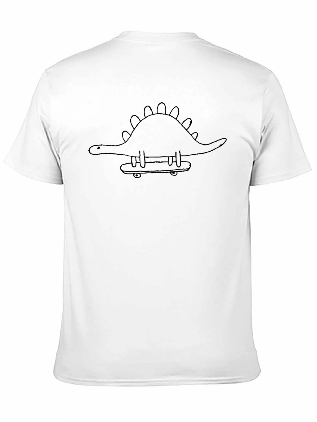 Dino Skateboard Black T-Shirt