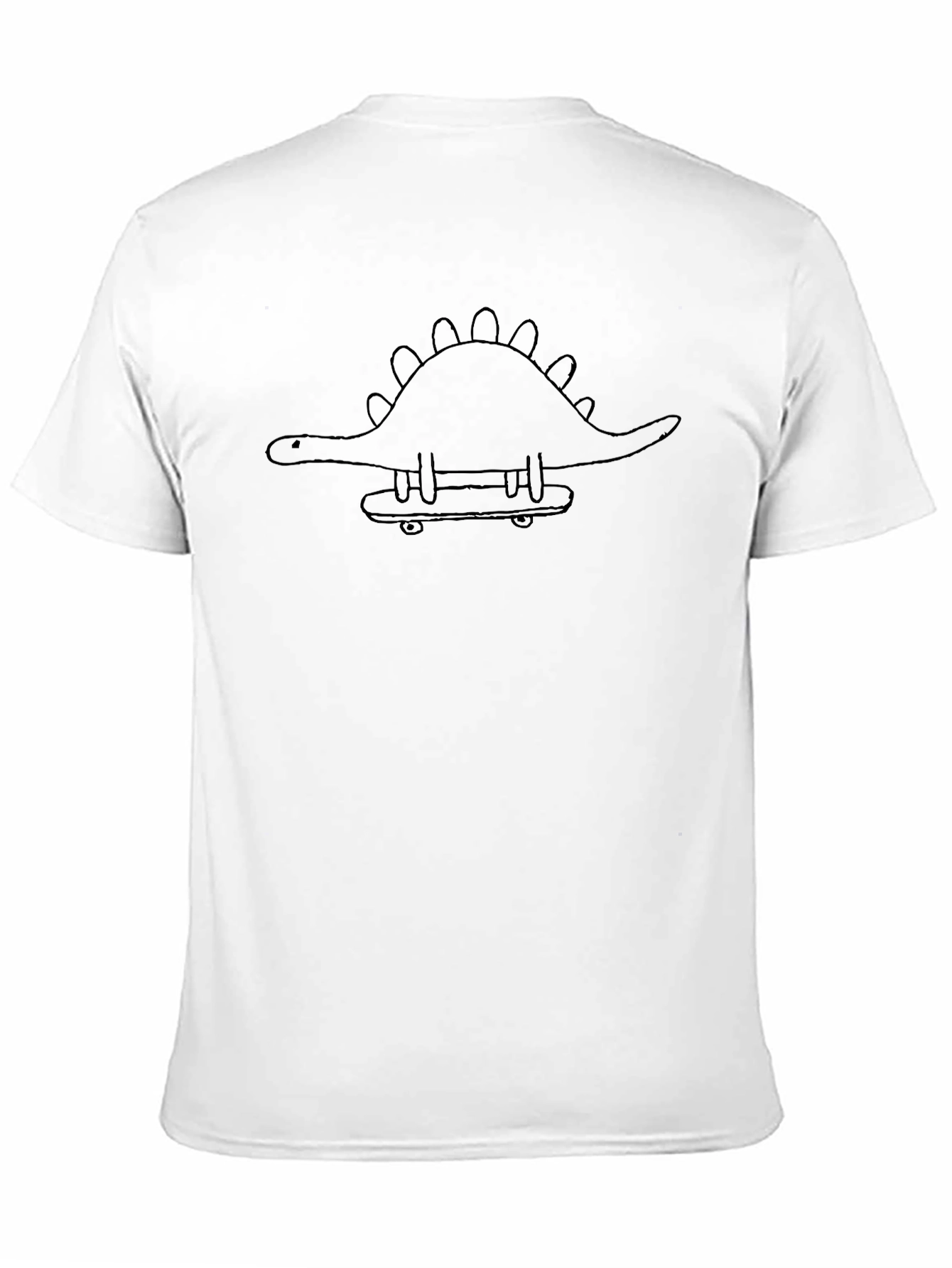 Dino Skateboard Black T-Shirt