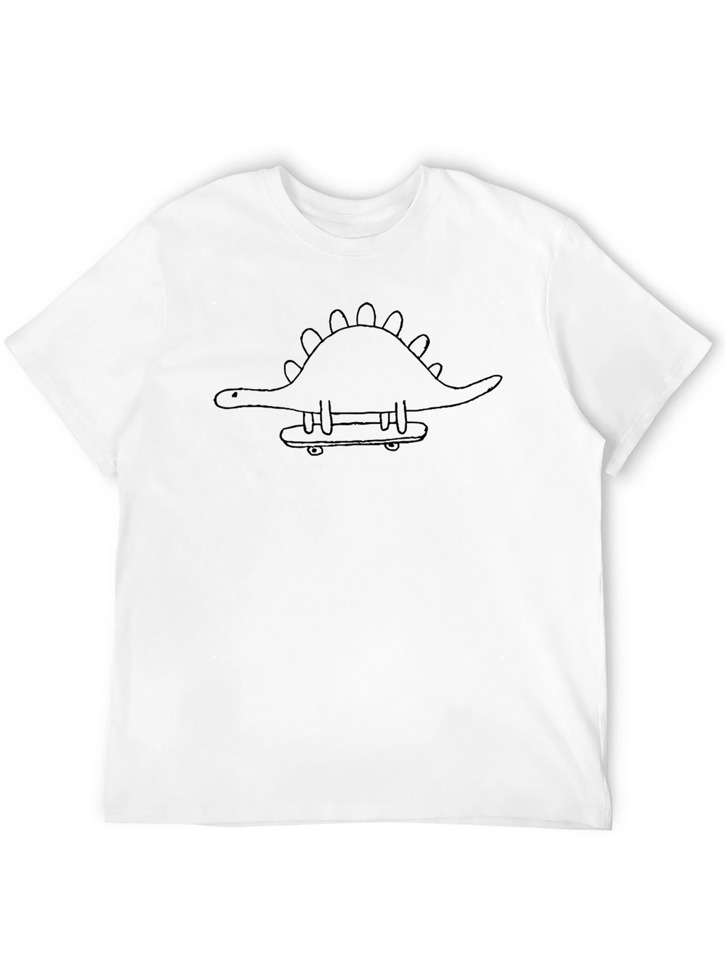 Dino Skateboard Black T-Shirt