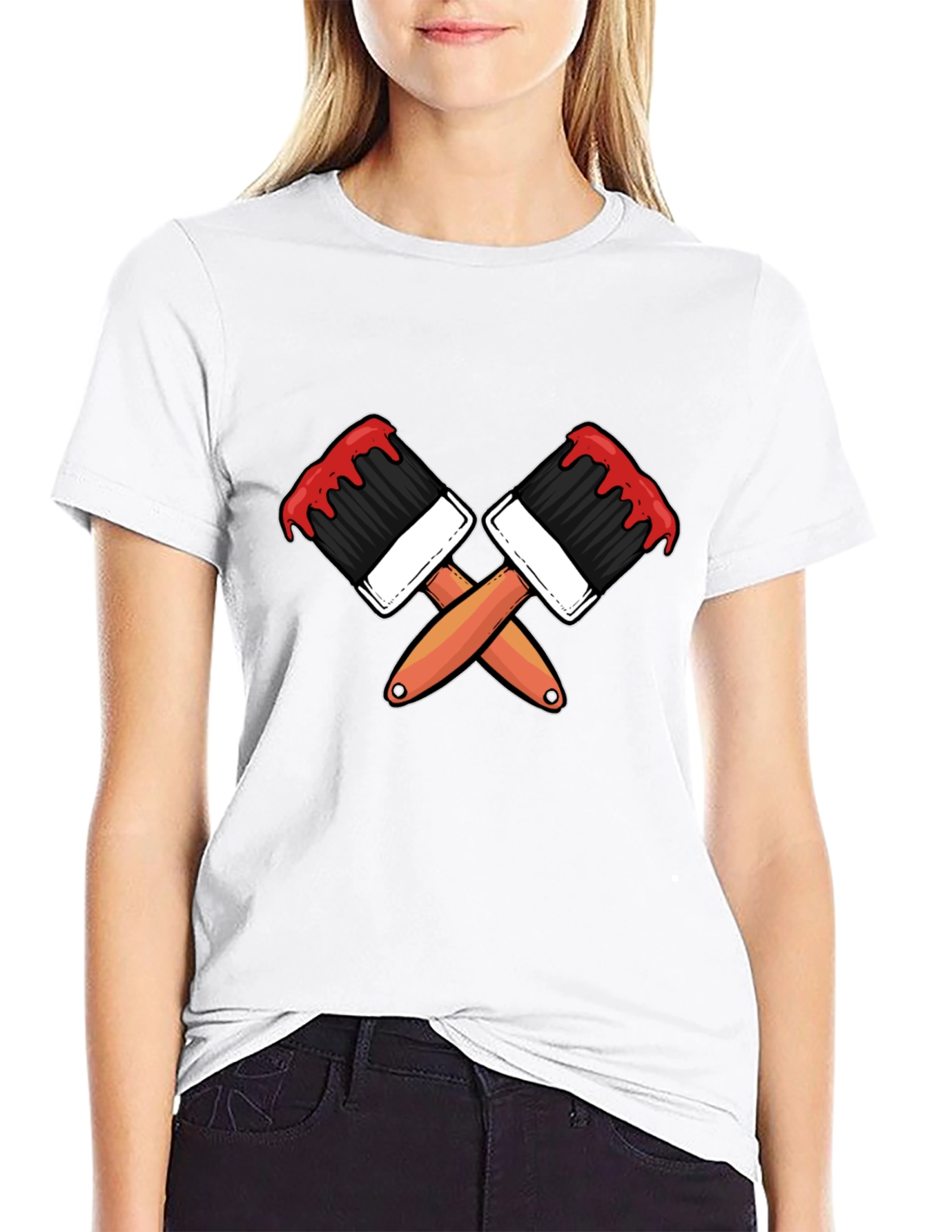 Paint Brush Graphic Tee - Artist Apparel