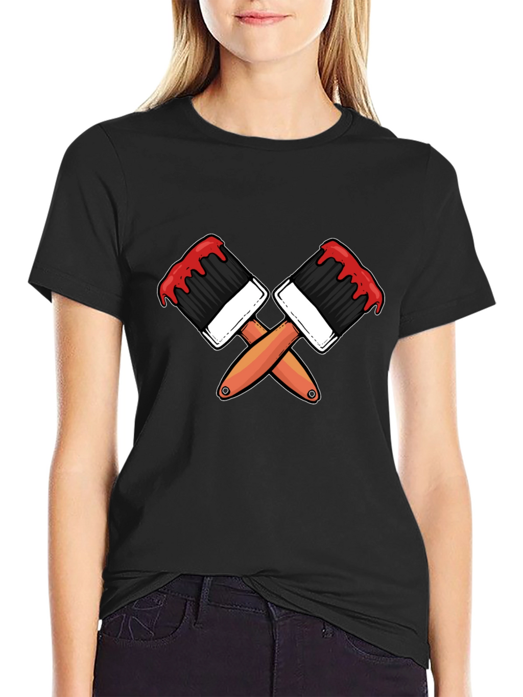 Paint Brush Graphic Tee - Artist Apparel