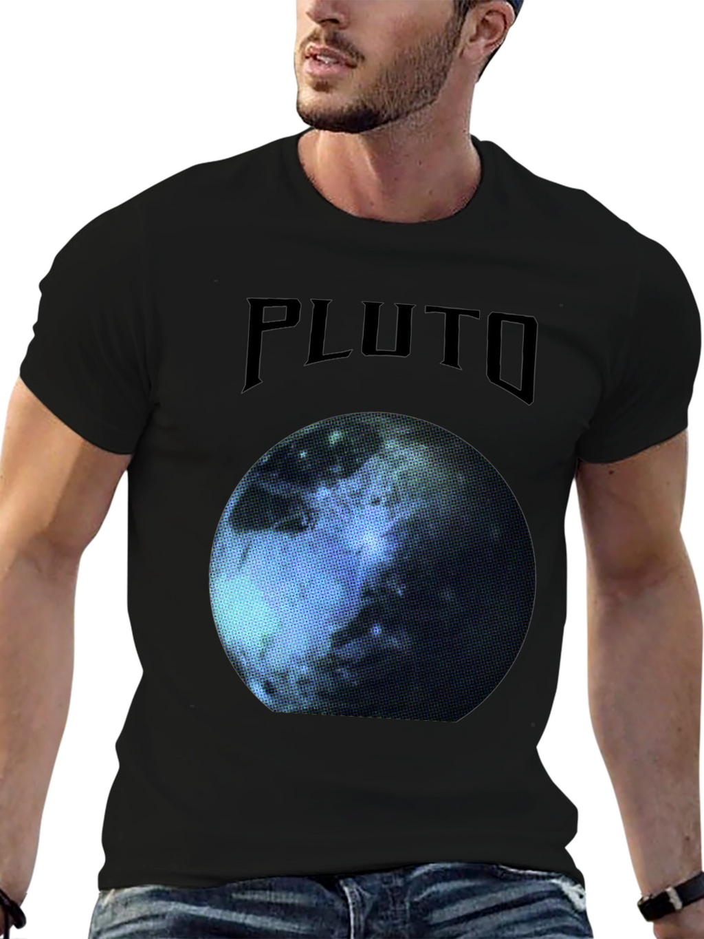 Pluto Planet Graphic T-Shirt - Cool Space Tee