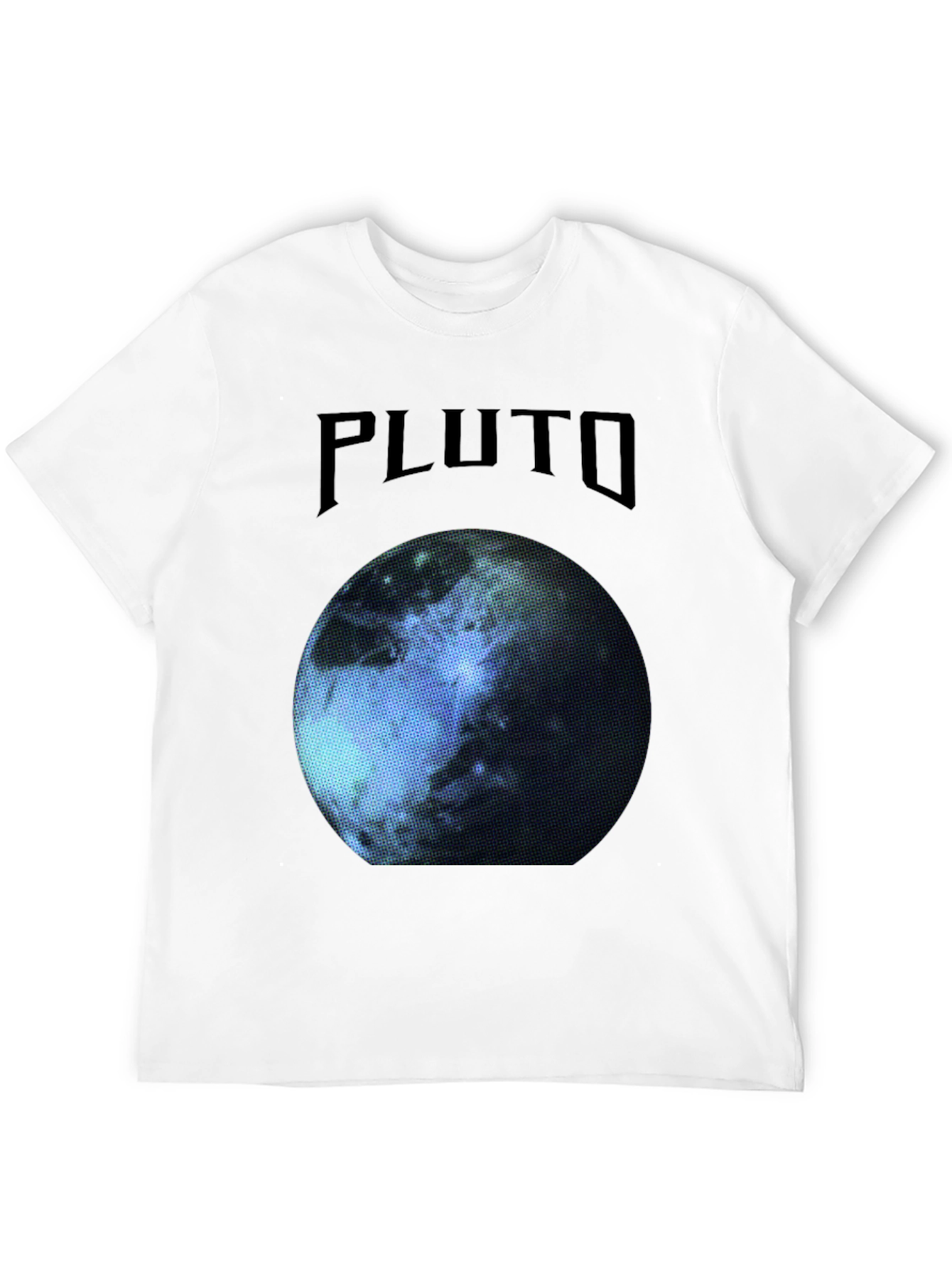 Pluto Planet Graphic T-Shirt - Cool Space Tee