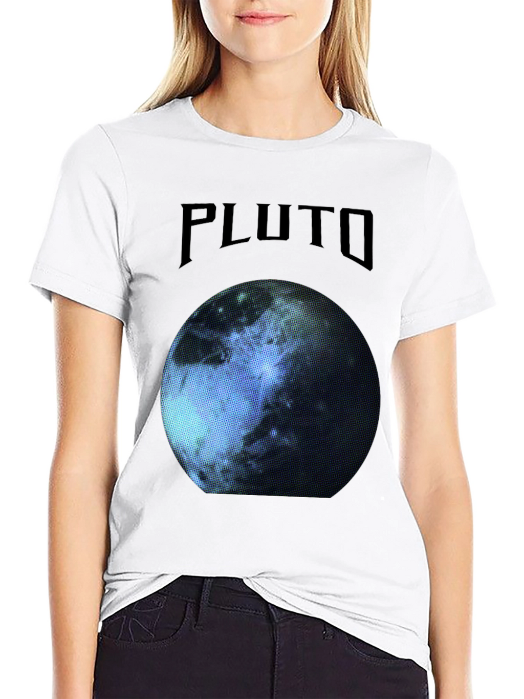 Pluto Planet Graphic T-Shirt - Cool Space Tee